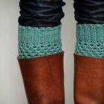 Crochet Boot Cuffs In Soft Brown - Boot Toppers