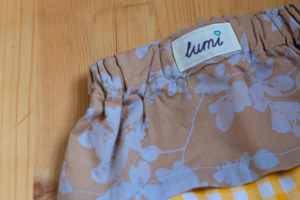 Lumi Girls Ruffle Layer Floral & Gingam Skirt